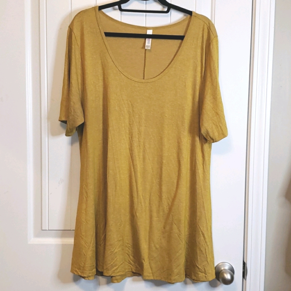 LuLaRoe Mustard Scoop Neck Tunic